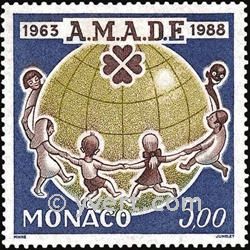 n° 1625 -  Timbre Monaco Poste