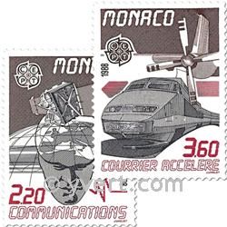 n° 1626/1627 -  Selo Mónaco Correios