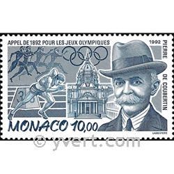 n° 1853 -  Timbre Monaco Poste