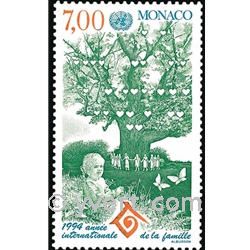 n° 1939 -  Selo Mónaco Correios