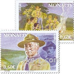 n.o 2593/2594 -  Sello Mónaco Correos