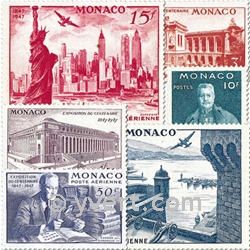 n° 22/27 -  Timbre Monaco Poste aérienne