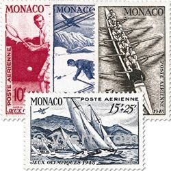 n° 32/35 -  Selo Mónaco Correio aéreo