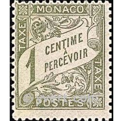 n° 1 -  Timbre Monaco Taxe