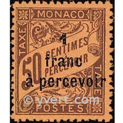 nr. 17 -  Stamp Monaco Revenue stamp