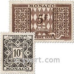 nr. 29/39 -  Stamp Monaco Revenue stamp