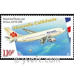 n° 349 -  Selo Nova Caledónia Correio aéreo