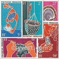 nr. 34/38 -  Stamp Polynesia Air Mail