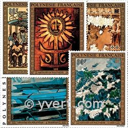 nr. 77/81 -  Stamp Polynesia Air Mail