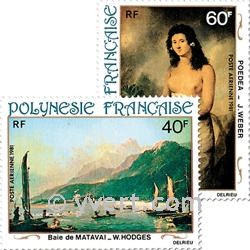 n° 163/166 -  Timbre Polynésie Poste aérienne