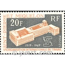 n° 398 -  Timbre Saint-Pierre et Miquelon Poste