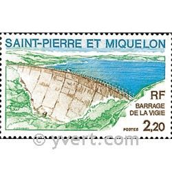 n° 452 -  Timbre Saint-Pierre et Miquelon Poste