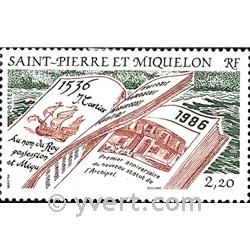 n° 470 -  Timbre Saint-Pierre et Miquelon Poste