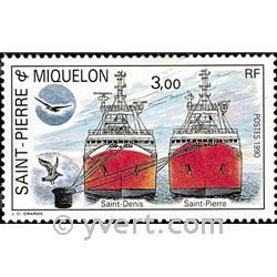 n° 528 -  Timbre Saint-Pierre et Miquelon Poste