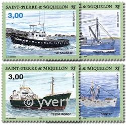 n° 632/635 (BF 5) - Timbre Saint-Pierre et Miquelon Poste