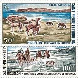 n° 44/45 -  Timbre Saint-Pierre et Miquelon Poste aérienne