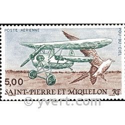 n.o 69 -  Sello San Pedro y Miquelón Correo aéreo