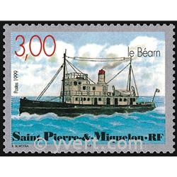 n° 7 -  Timbre Saint-Pierre et Miquelon Bloc et feuillets