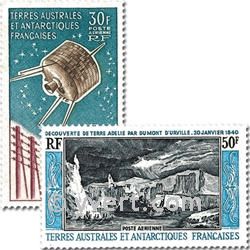 n.o PA8/9 -  Sello Tierras Australes y Antárticas Francesas Año completo (1965)