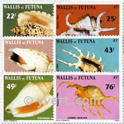 n.o 312/317f (hoja) -  Sello Wallis y Futuna Correos