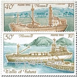 n° 400/401 -  Timbre Wallis et Futuna Poste