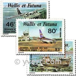 n° 89/91  -  Selo Wallis e Futuna Correio aéreo